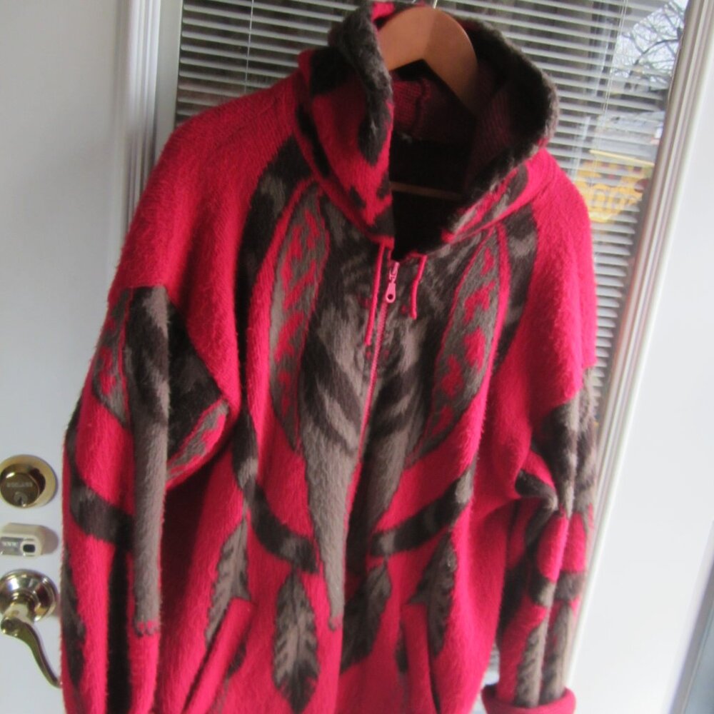 Native American Hooded Jacket sz XL
